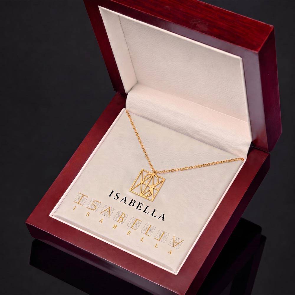 Custom Name Logo Necklace: Personalized Jewelry, Birthday Gifts, Christmas Gifts, Made In USA