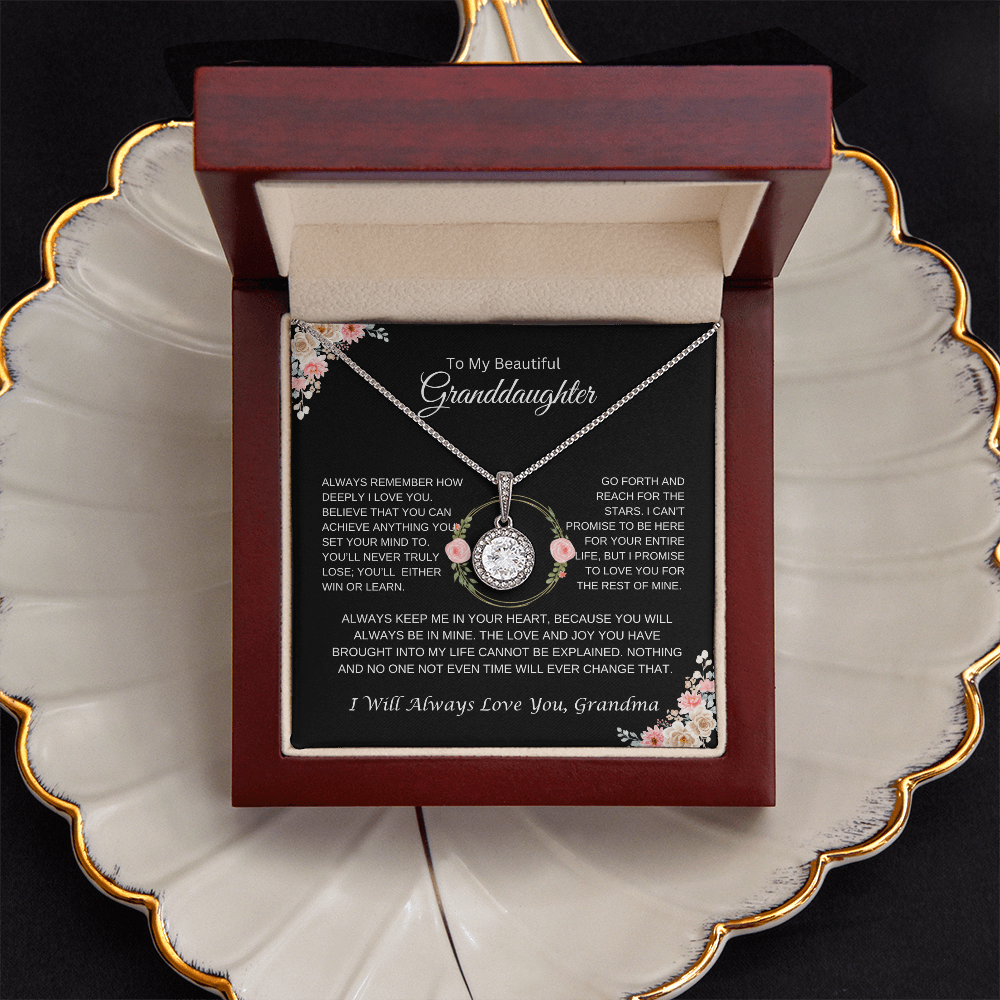 To My Beautiful Granddaughter | Always Love You | Eternal Hope Necklace