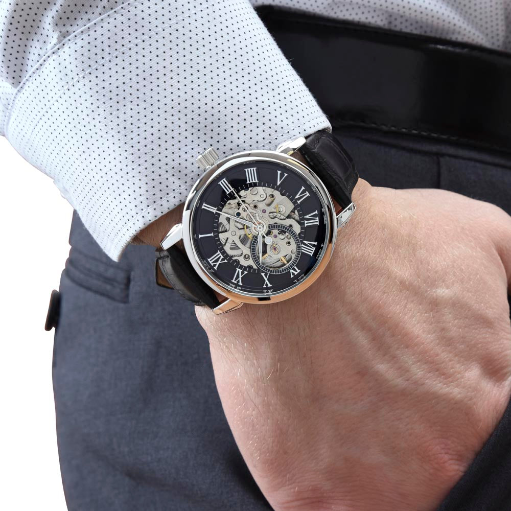 To Our Son | Your Wedding Day | Openwork Watch Plus Message Card