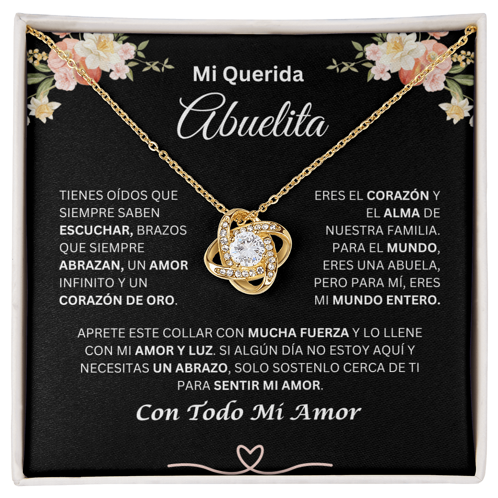 Mi Querida Abuelita | Amor Y Luz | Collar De Nudo De Amor