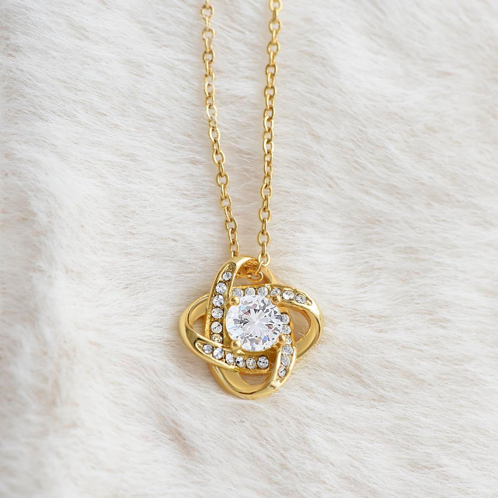 To My Beautiful Bonus Daughter | Always Remember | Love Knot Necklace