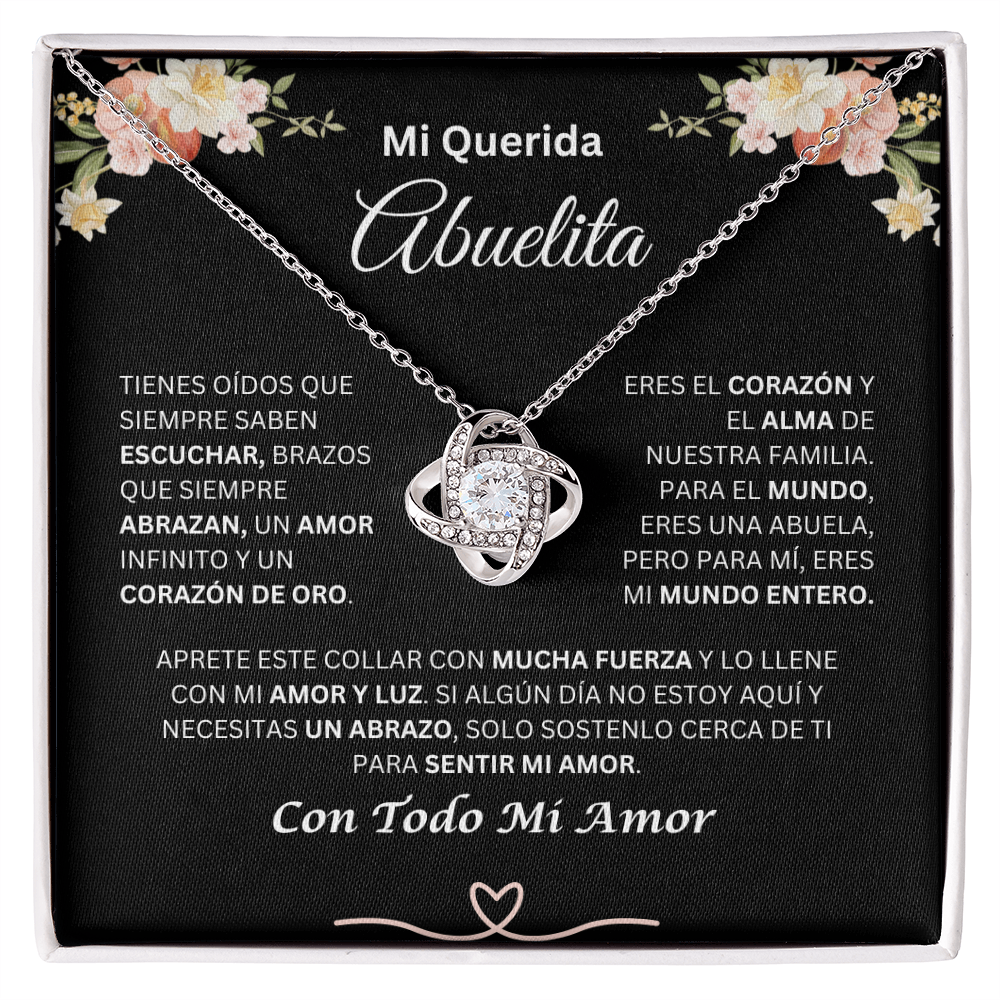 Mi Querida Abuelita | Amor Y Luz | Collar De Nudo De Amor