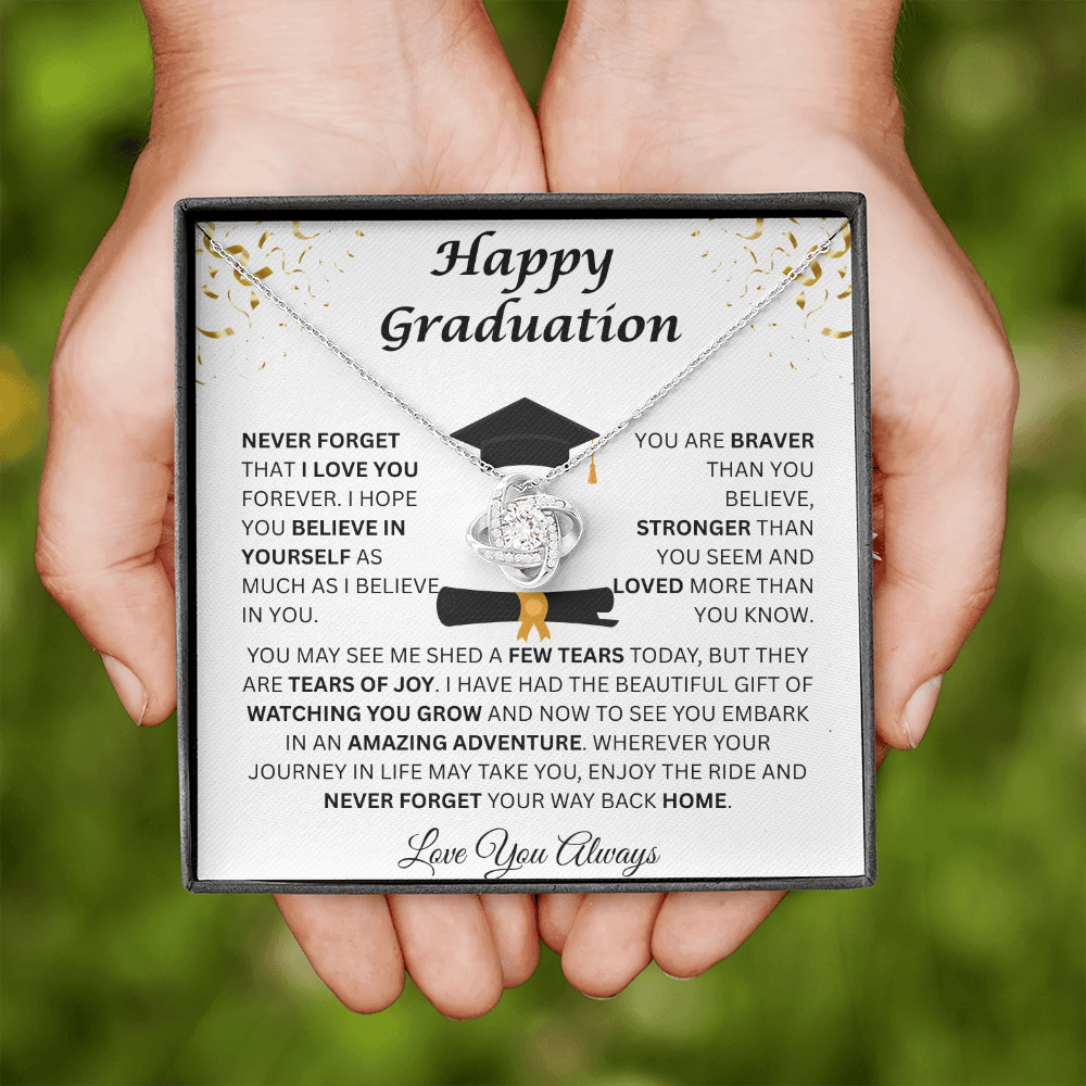 Happy Graduation | Tears Of Joy | Love Knot Necklace