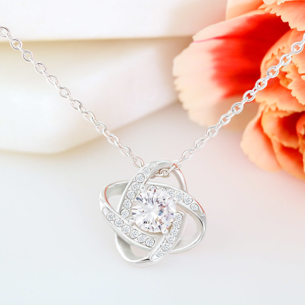 To My Beautiful Bonus Daughter | Always Remember | Love Knot Necklace