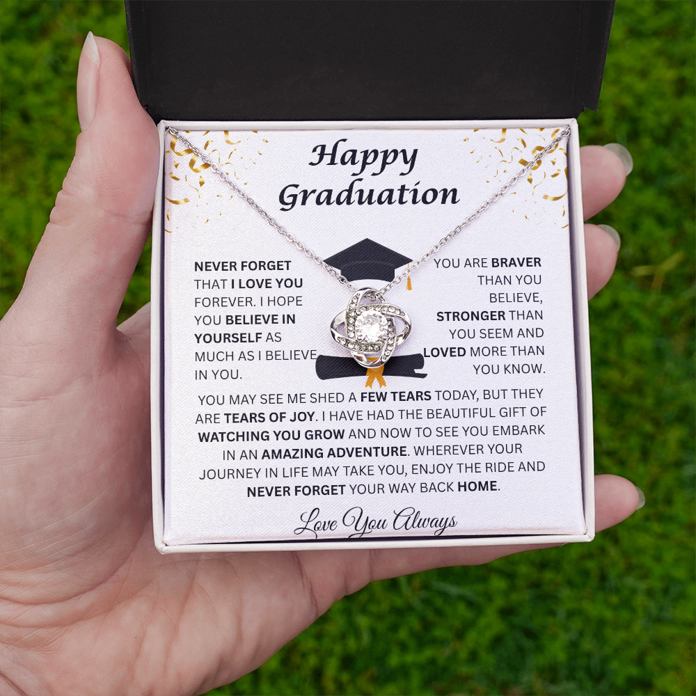 Happy Graduation | Tears Of Joy | Love Knot Necklace