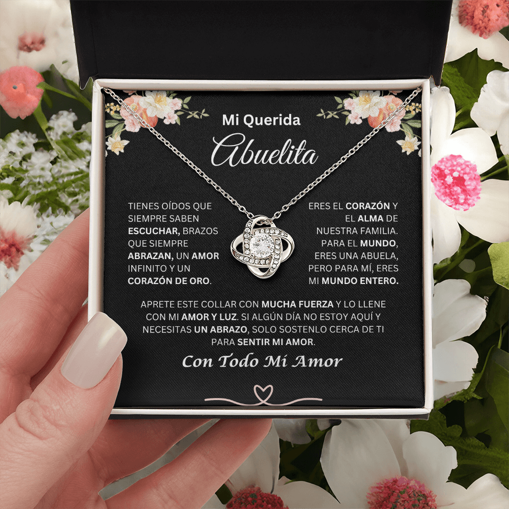 Mi Querida Abuelita | Amor Y Luz | Collar De Nudo De Amor