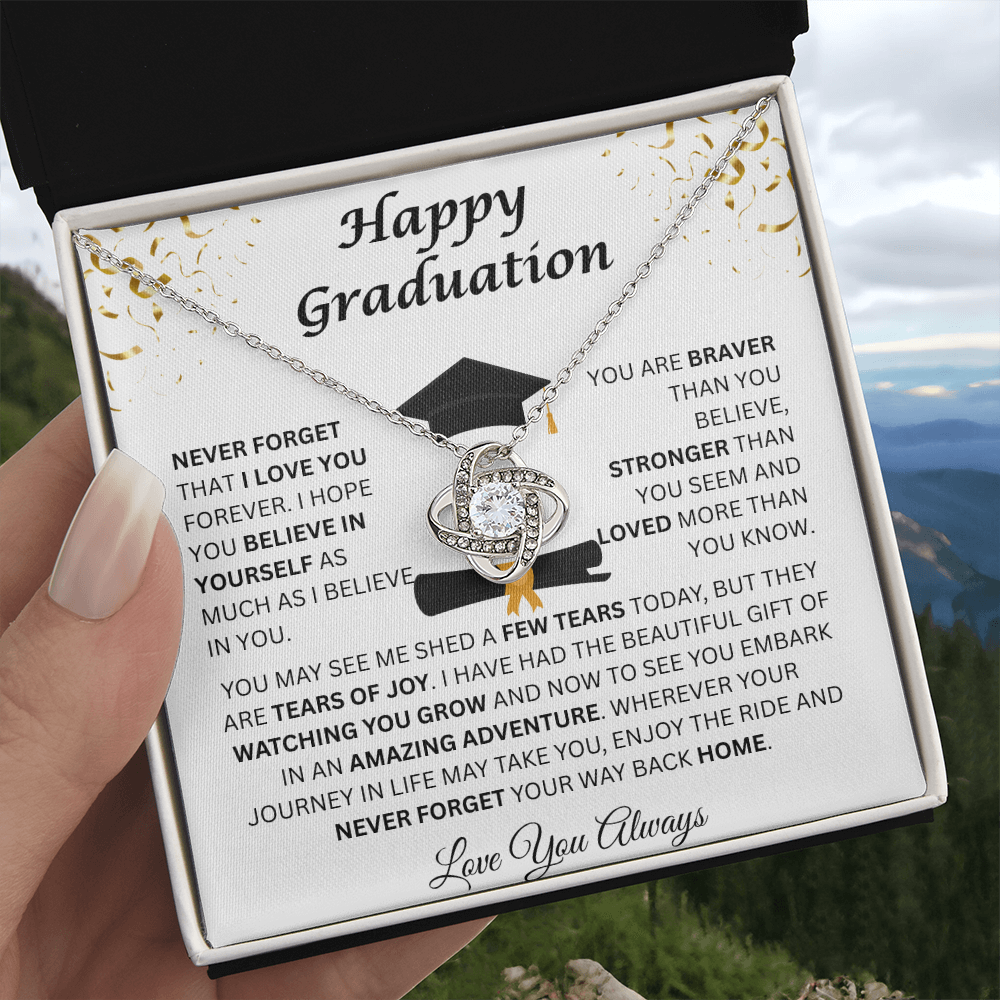 Happy Graduation | Tears Of Joy | Love Knot Necklace