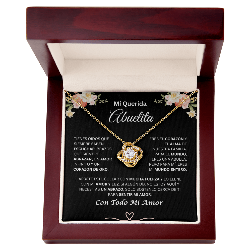 Mi Querida Abuelita | Amor Y Luz | Collar De Nudo De Amor