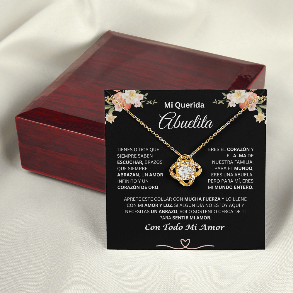 Mi Querida Abuelita | Amor Y Luz | Collar De Nudo De Amor