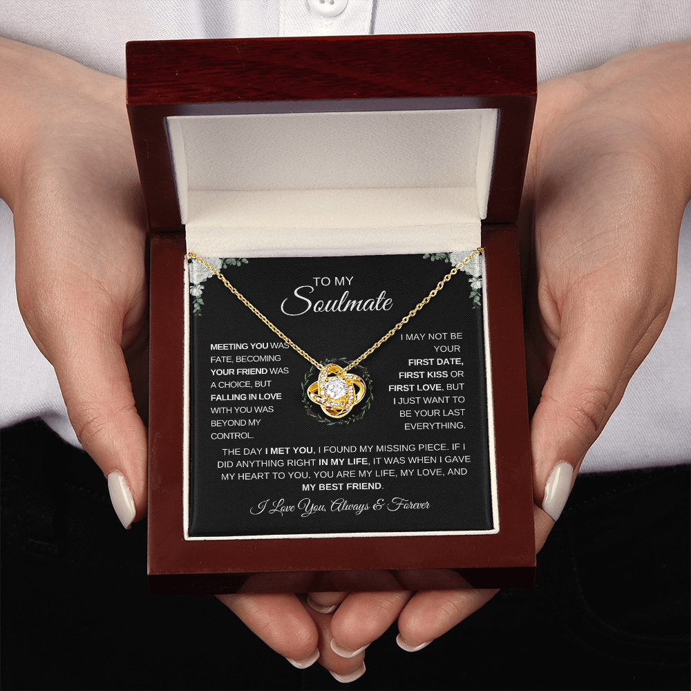 To My Soulmate | Meeting You | Love Knot Necklace