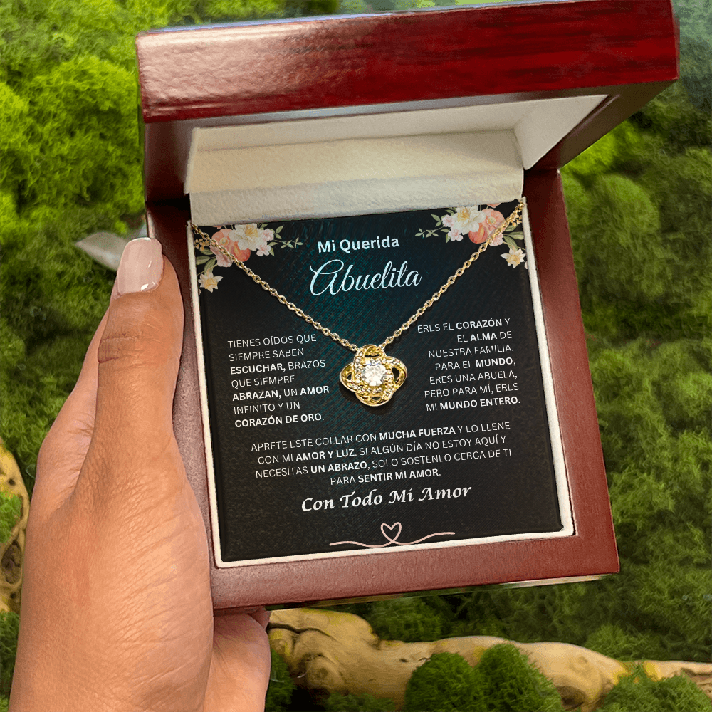 Mi Querida Abuelita | Amor Y Luz | Collar De Nudo De Amor