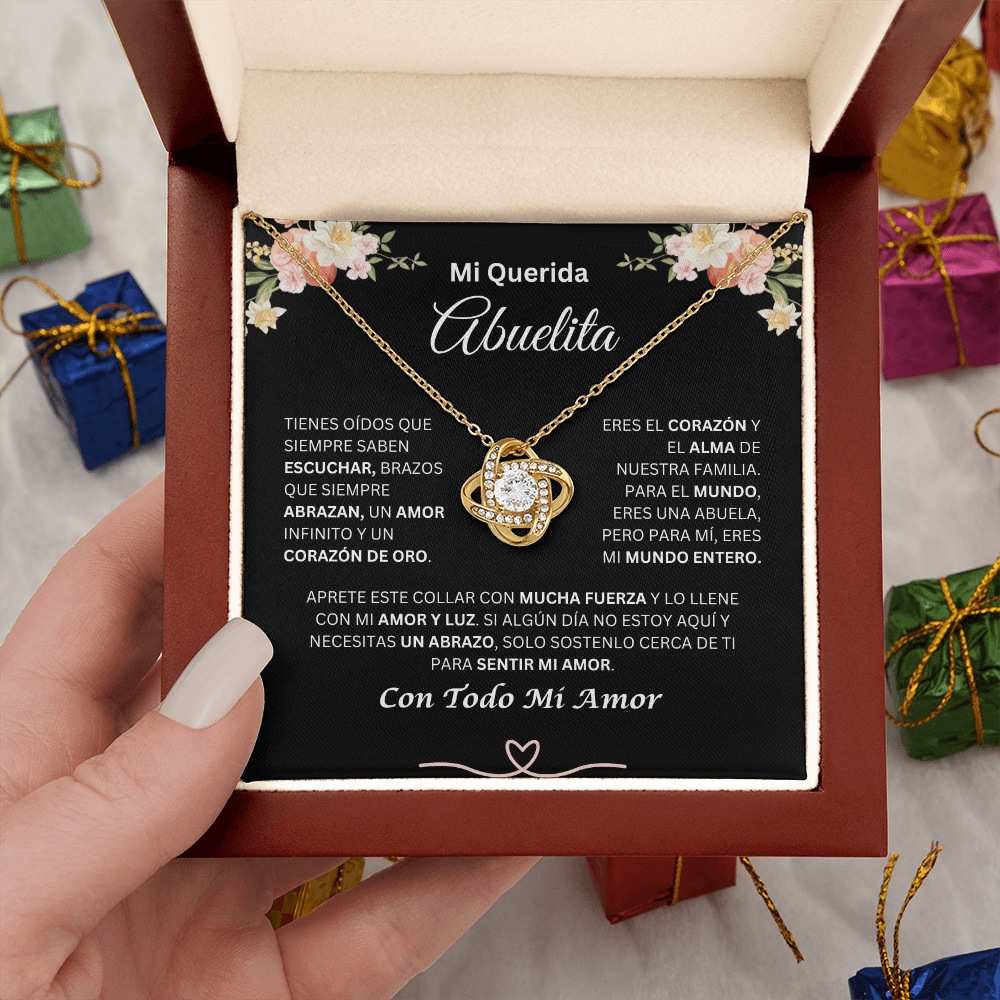 Mi Querida Abuelita | Amor Y Luz | Collar De Nudo De Amor