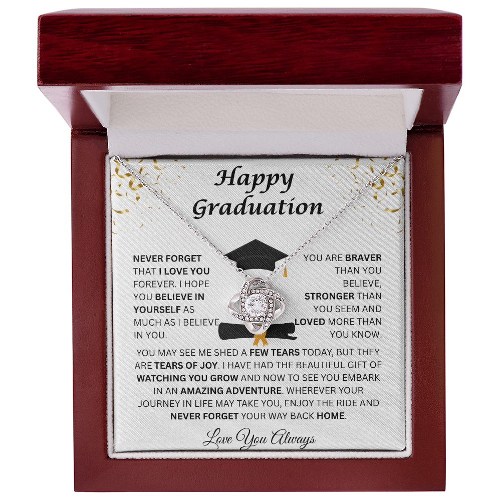 Happy Graduation | Tears Of Joy | Love Knot Necklace