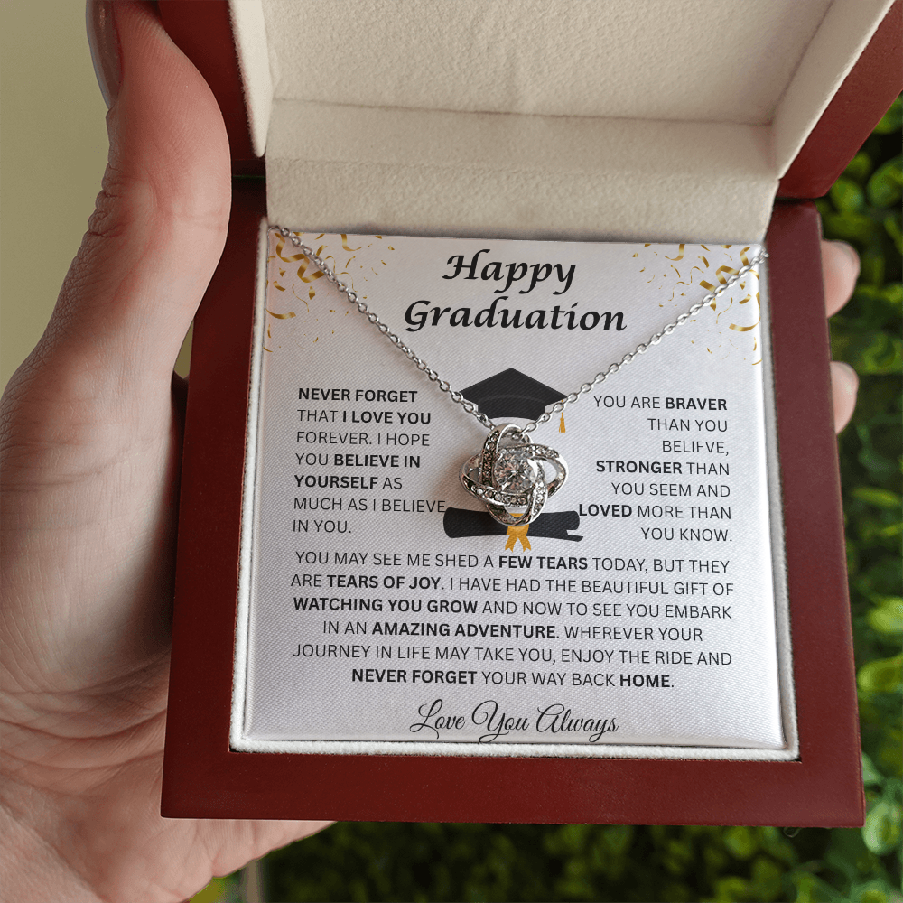 Happy Graduation | Tears Of Joy | Love Knot Necklace