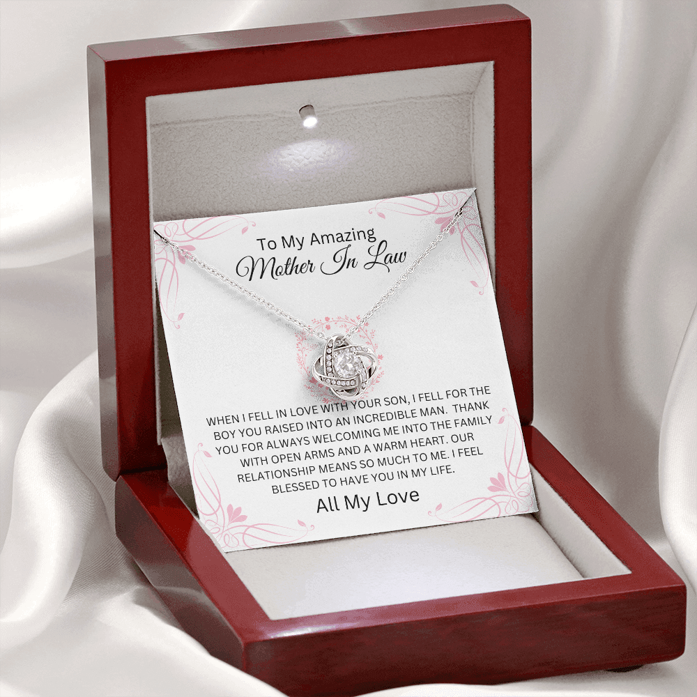To My Amazing Mother In Law | All My Love | Love Knot Necklace