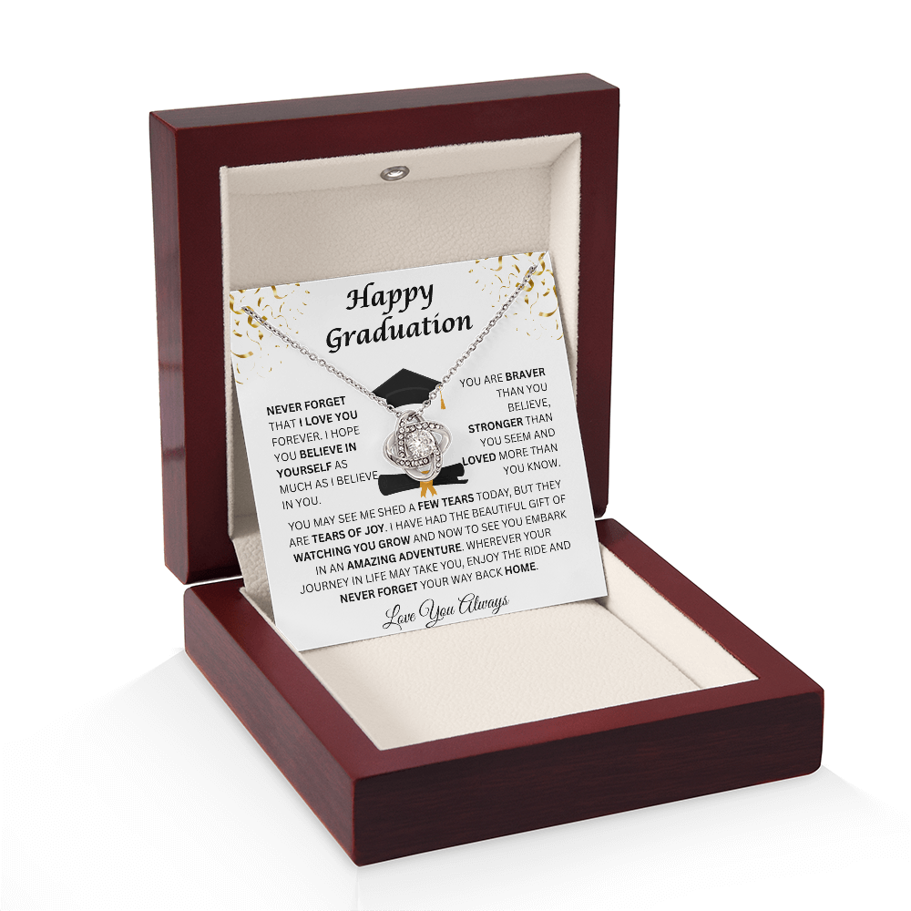 Happy Graduation | Tears Of Joy | Love Knot Necklace