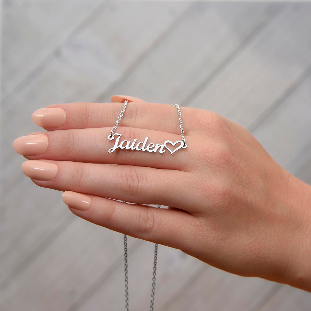 To My Sweet Goddaughter | My Very Own | Heart Name Necklace