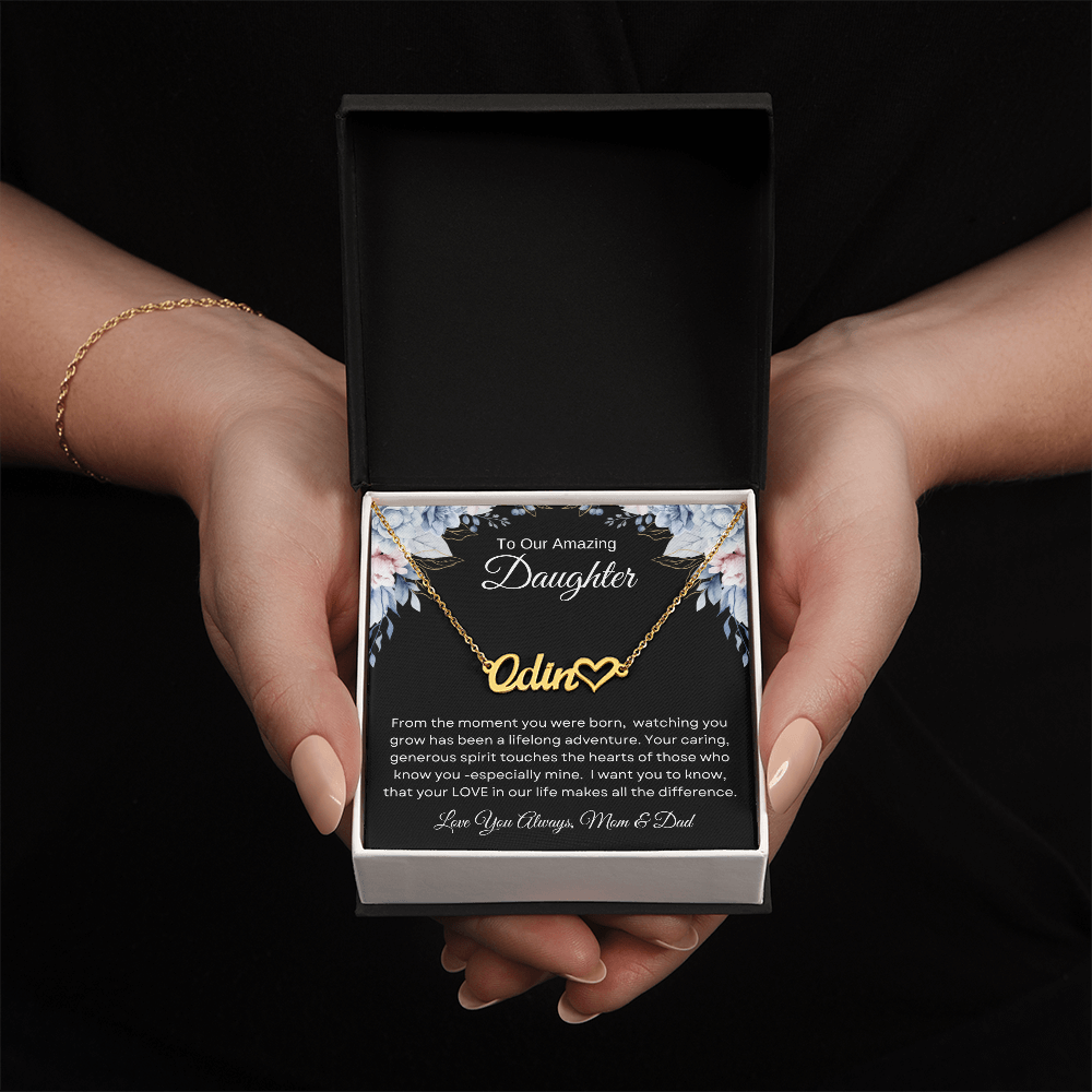 To Our Amazing Daughter | From The Moment | Personalized Name Necklace