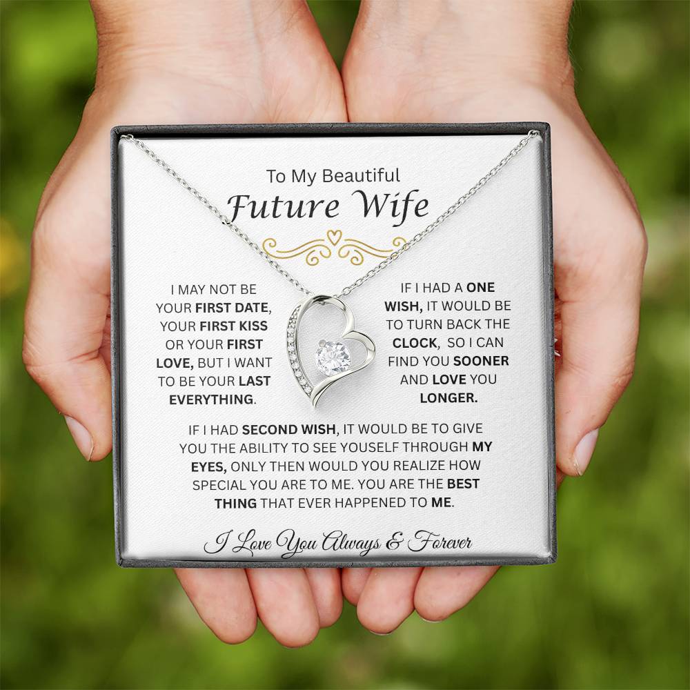 To My Beautiful Future Wife | Love You Longer | Forever Love Necklace
