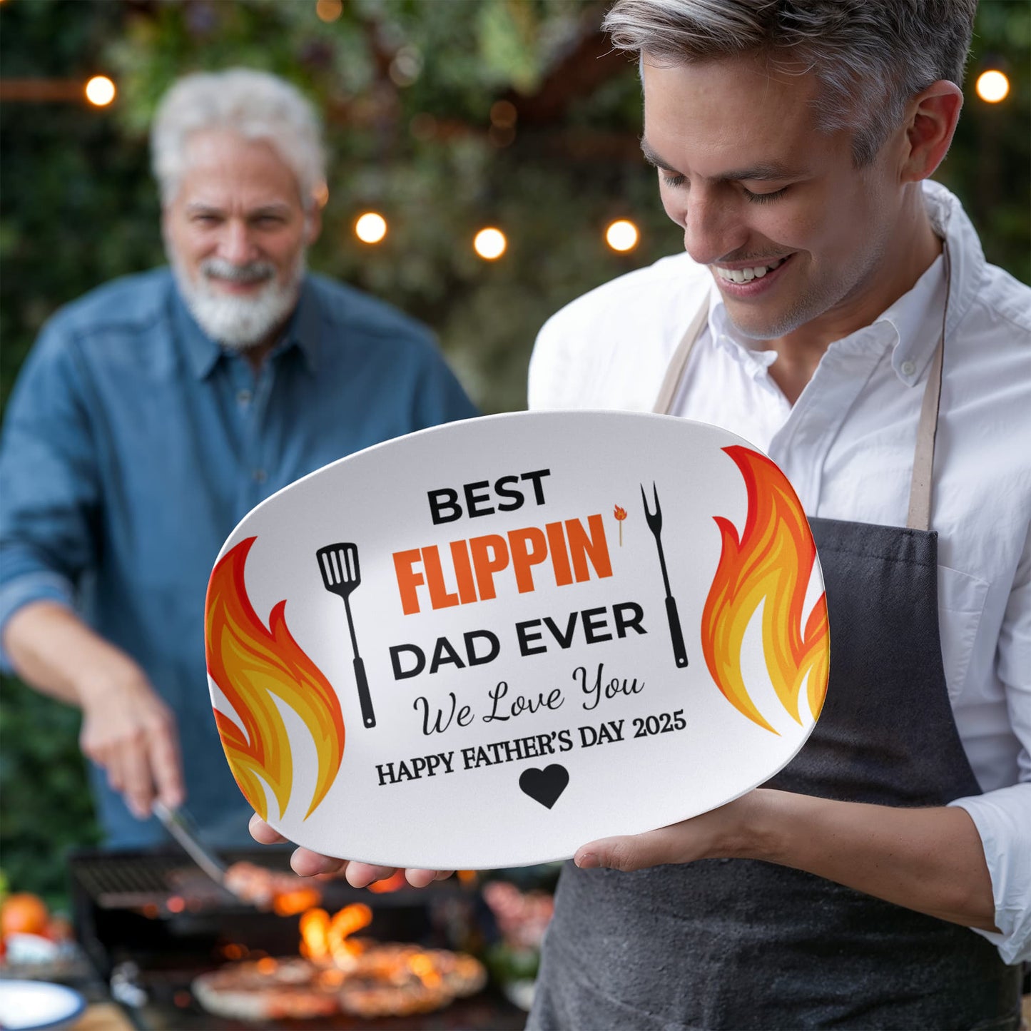 Best Flippin' Dad Ever | Father's Day, Gift For Dad | Custom 10" x 14" Platter