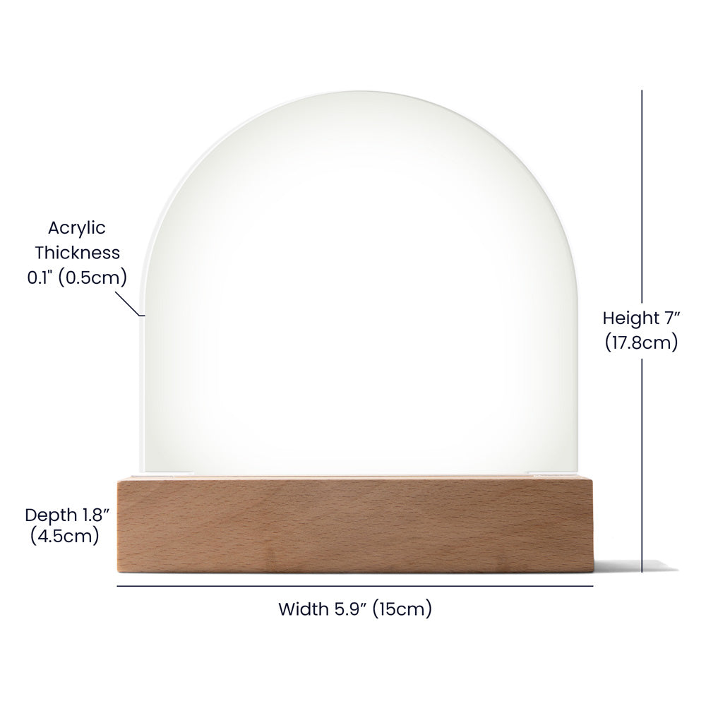 I AM |Religious Event |Personalized Acrylic Dome Plaque