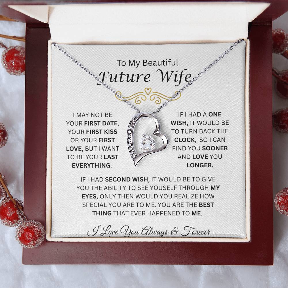 To My Beautiful Future Wife | Love You Longer | Forever Love Necklace