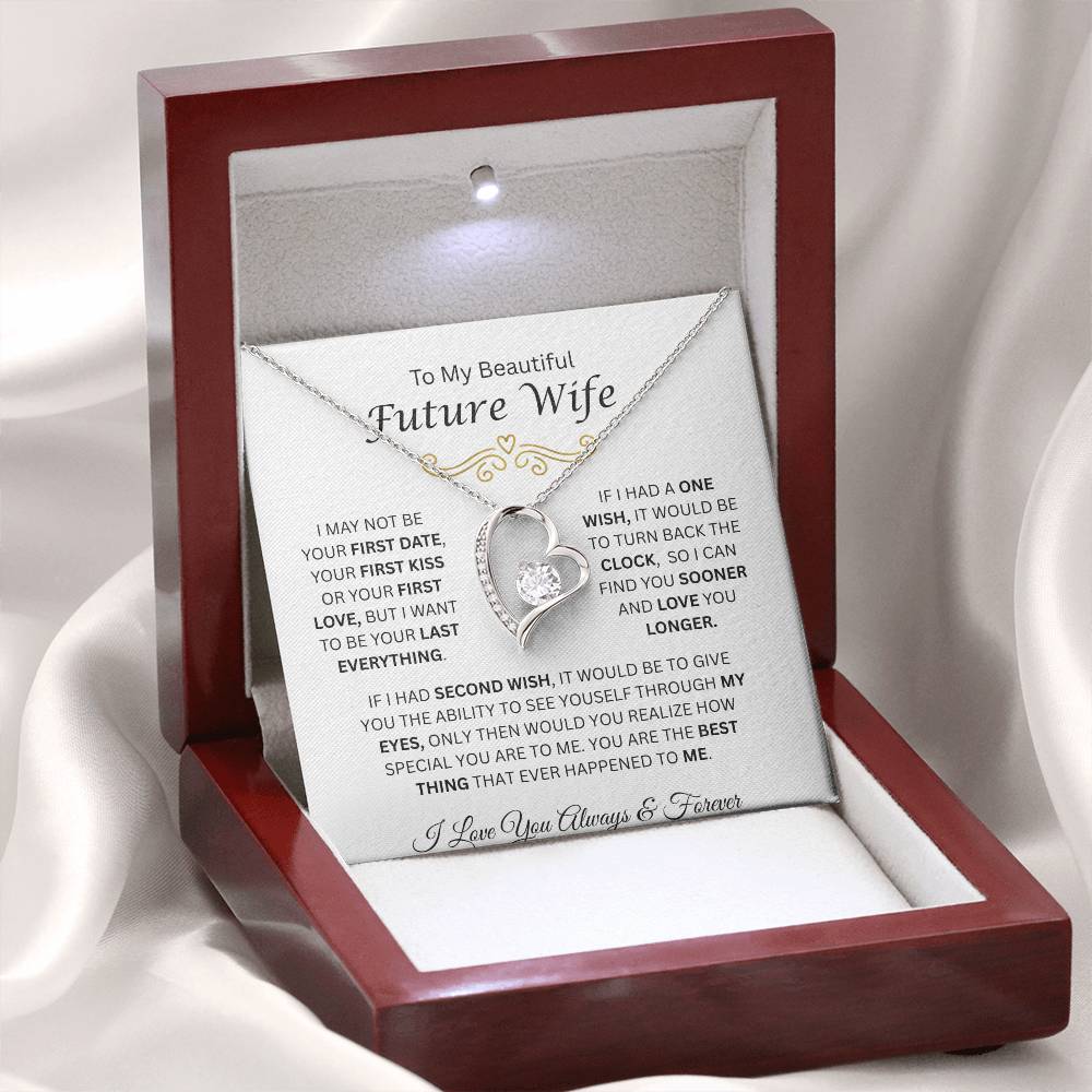 To My Beautiful Future Wife | Love You Longer | Forever Love Necklace