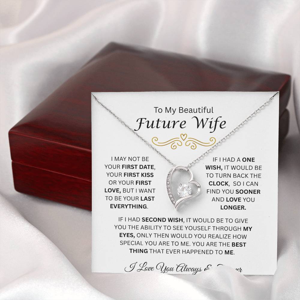 To My Beautiful Future Wife | Love You Longer | Forever Love Necklace
