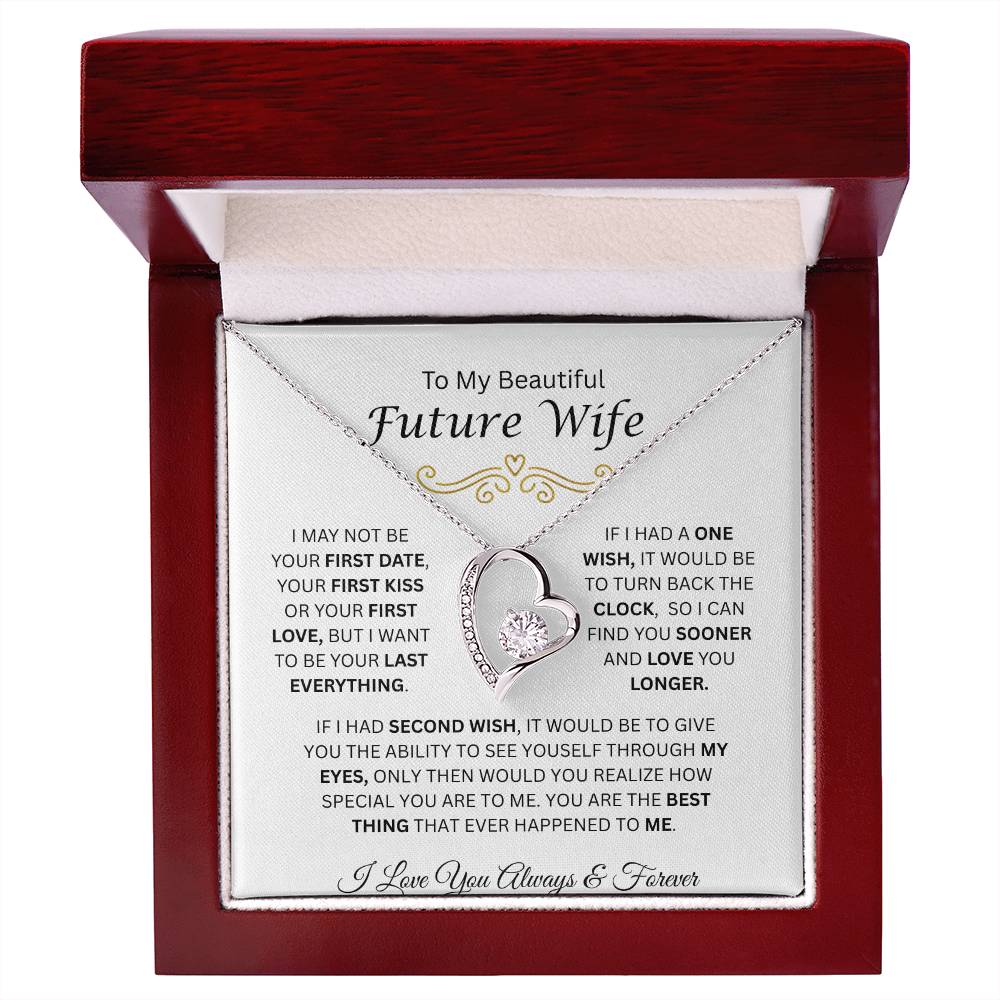 To My Beautiful Future Wife | Love You Longer | Forever Love Necklace