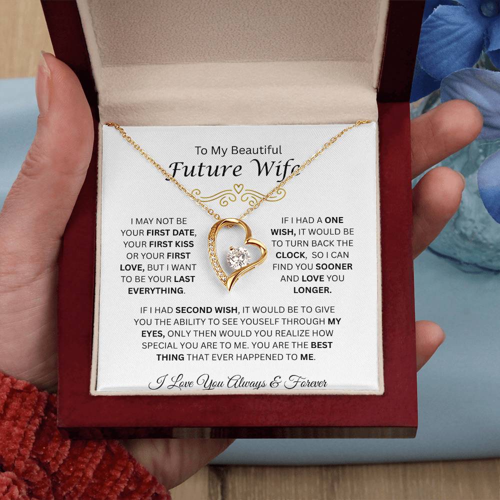 To My Beautiful Future Wife | Love You Longer | Forever Love Necklace
