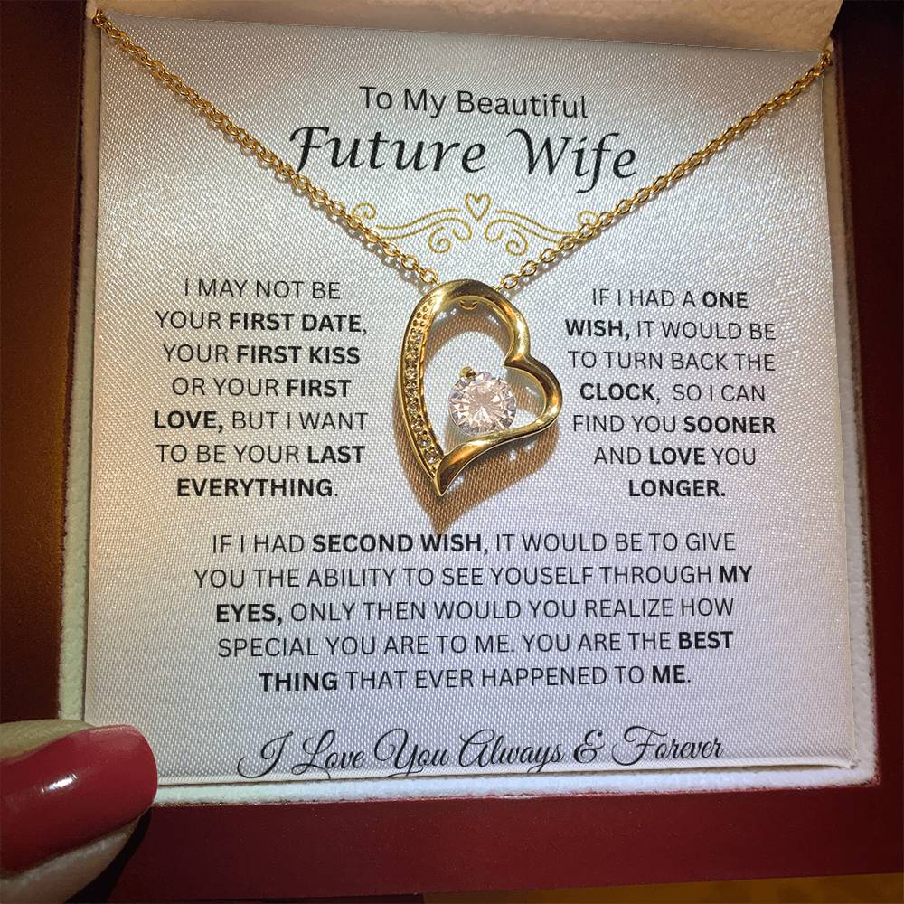 To My Beautiful Future Wife | Love You Longer | Forever Love Necklace