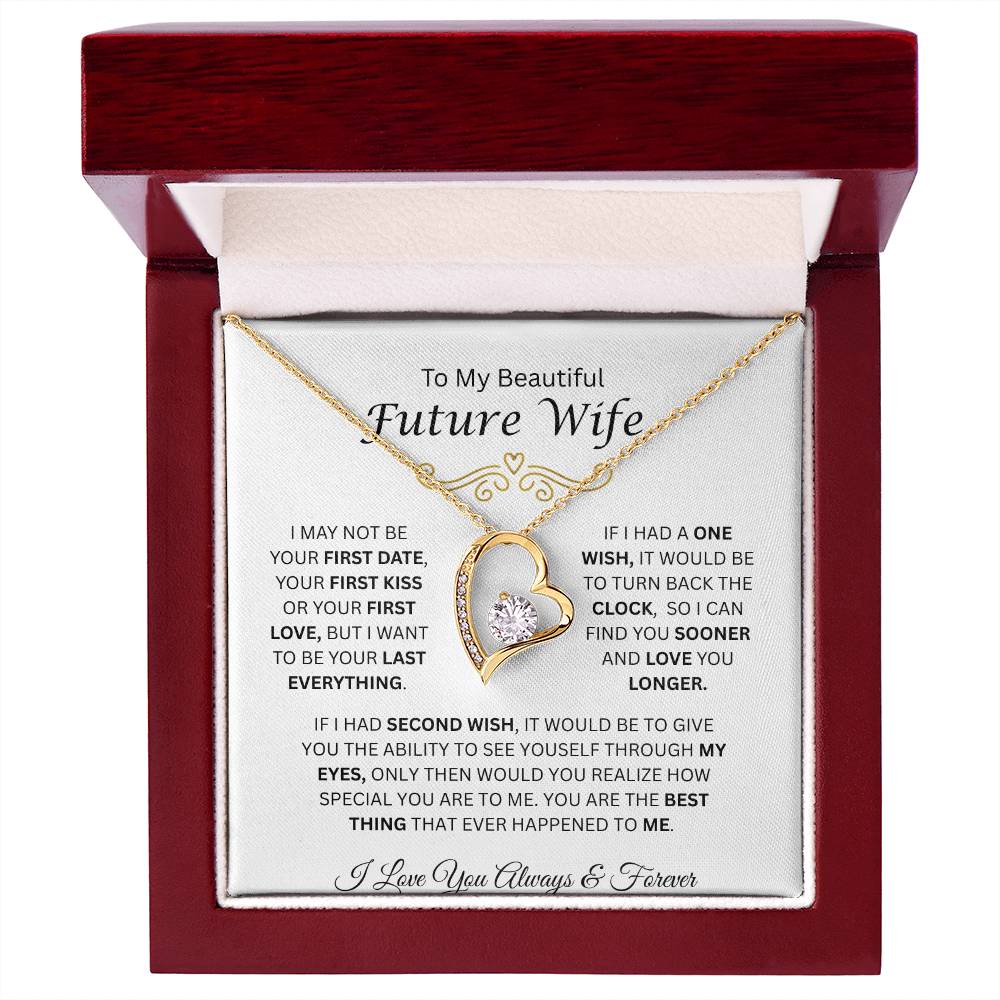 To My Beautiful Future Wife | Love You Longer | Forever Love Necklace