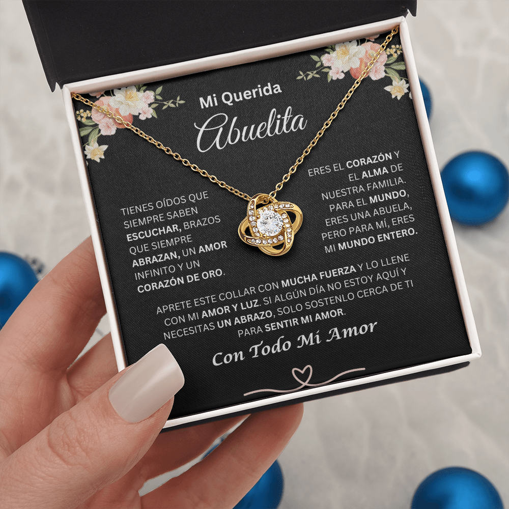 Mi Querida Abuelita | Amor Y Luz | Collar De Nudo De Amor