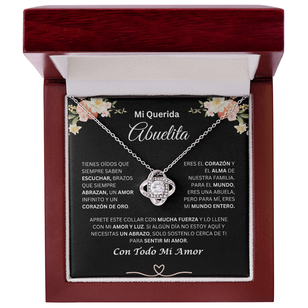 Mi Querida Abuelita | Amor Y Luz | Collar De Nudo De Amor