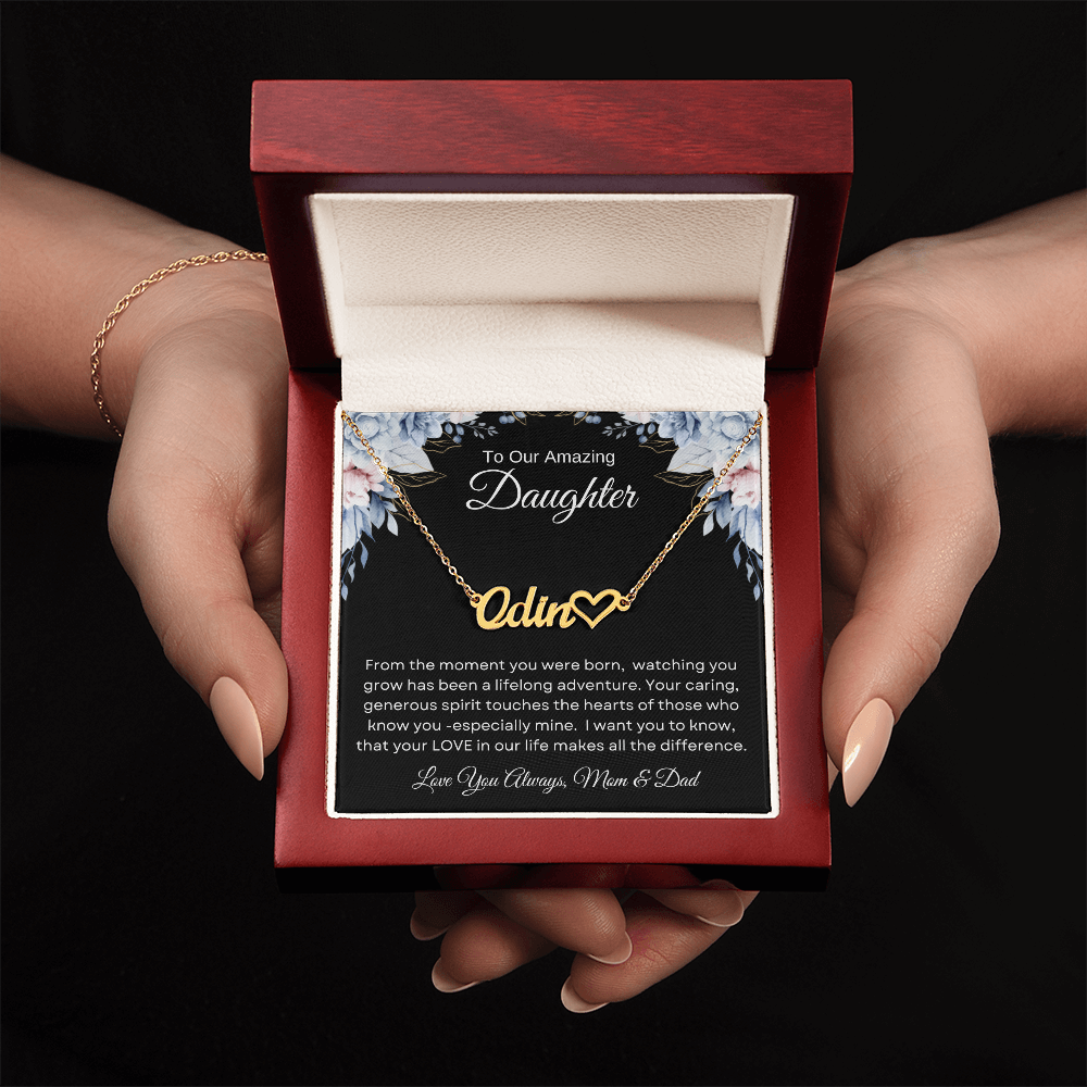 To Our Amazing Daughter | From The Moment | Personalized Name Necklace