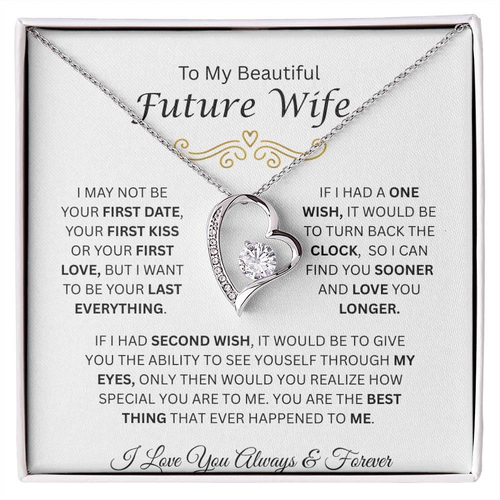 To My Beautiful Future Wife | Love You Longer | Forever Love Necklace