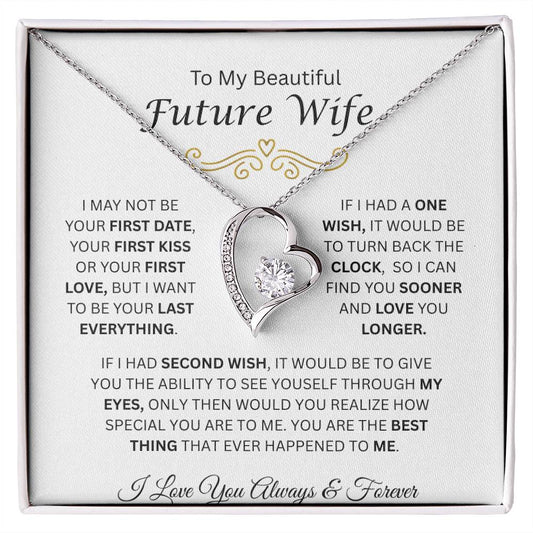 To My Beautiful Future Wife | Love You Longer | Forever Love Necklace