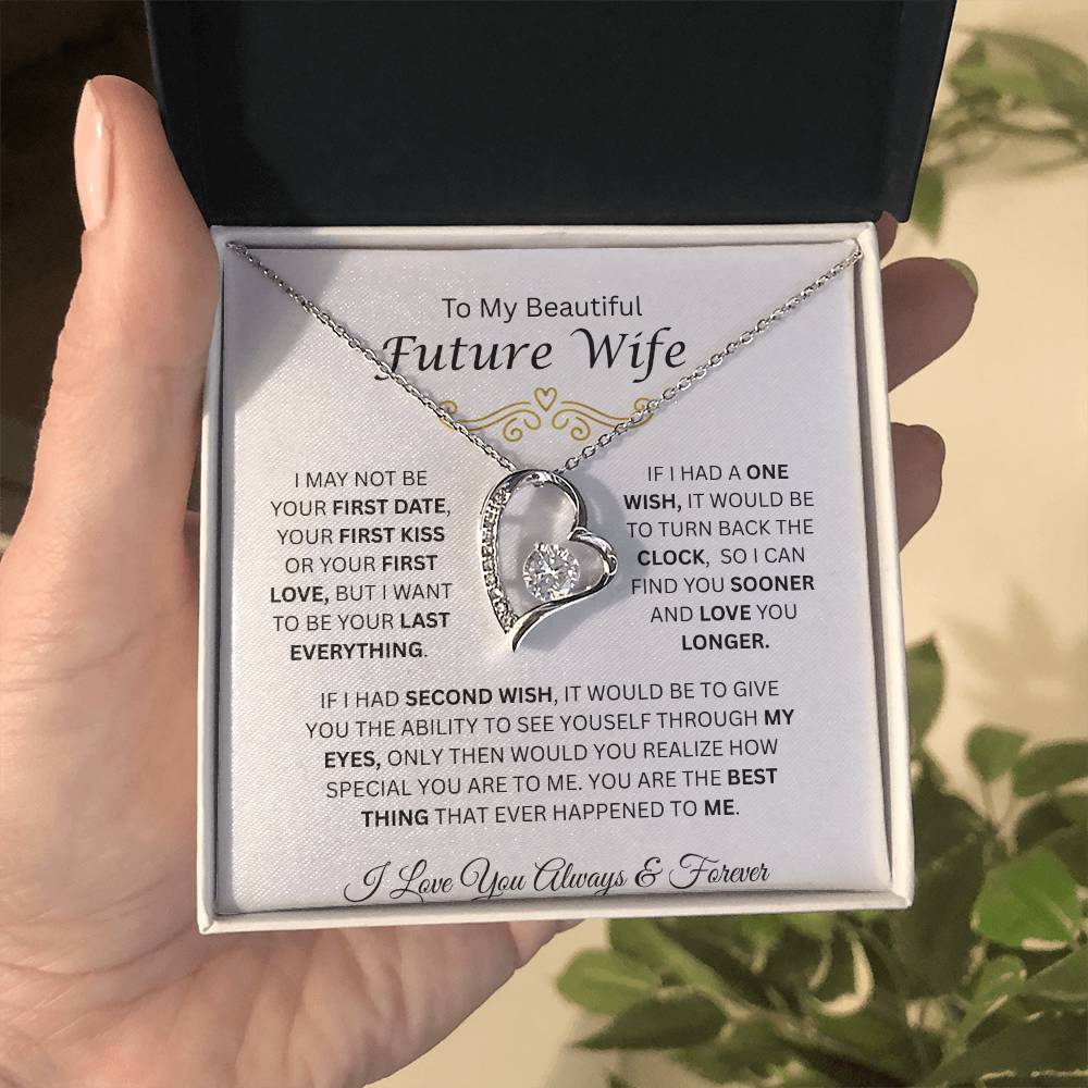 To My Beautiful Future Wife | Love You Longer | Forever Love Necklace