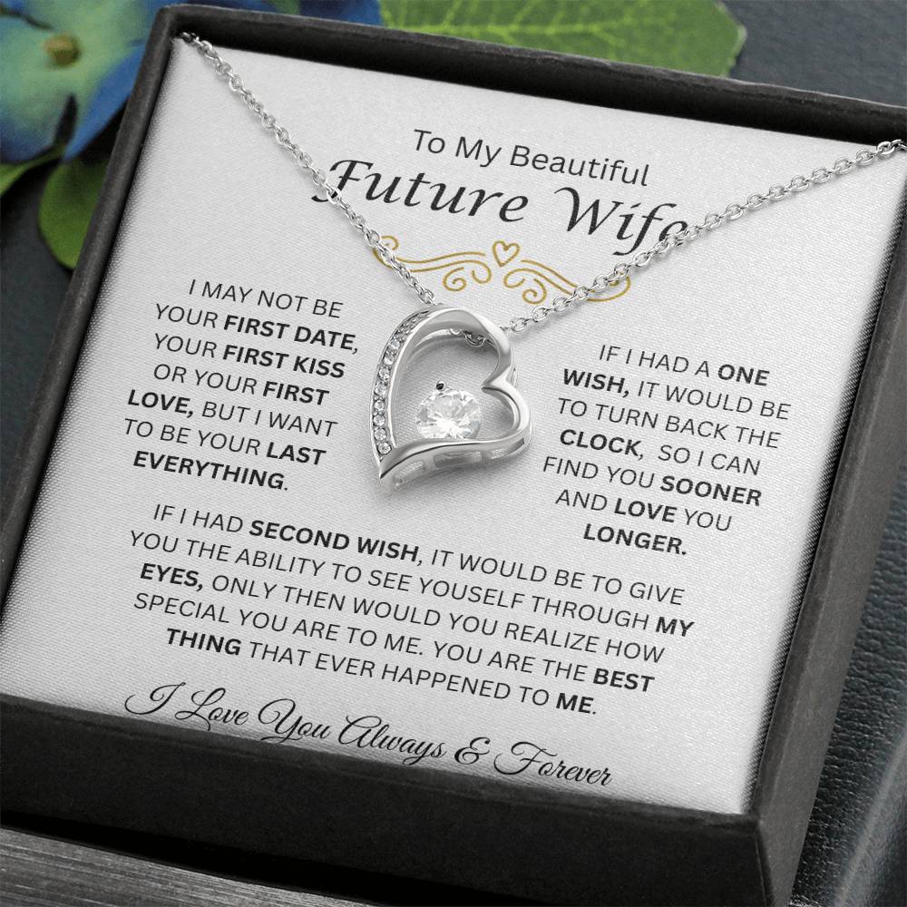 To My Beautiful Future Wife | Love You Longer | Forever Love Necklace