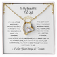 To My Beautiful Wife | Love You Longer | Forever Love Necklace