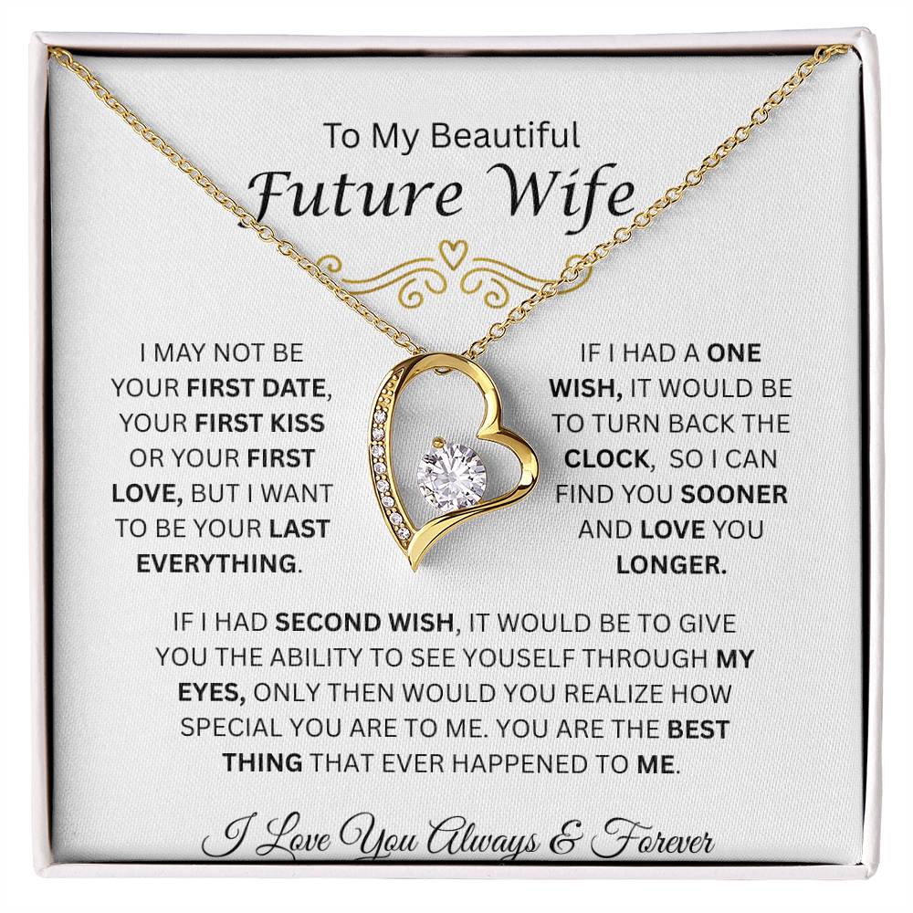 To My Beautiful Future Wife | Love You Longer | Forever Love Necklace