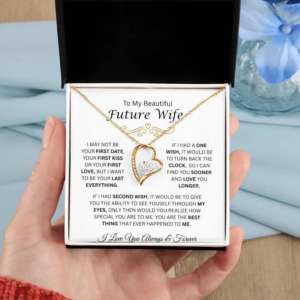 To My Beautiful Future Wife | Love You Longer | Forever Love Necklace