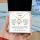 To My Beautiful Wife | Love You Longer | Forever Love Necklace