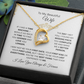 To My Beautiful Wife | Love You Longer | Forever Love Necklace