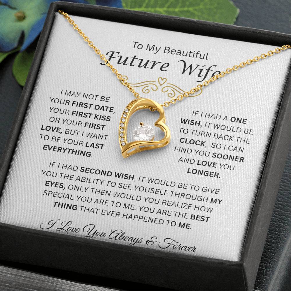 To My Beautiful Future Wife | Love You Longer | Forever Love Necklace