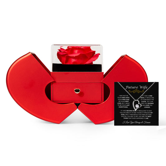 Dear Future Wife | Your Last Everything | Forever Love Necklace & Heart Box Gift