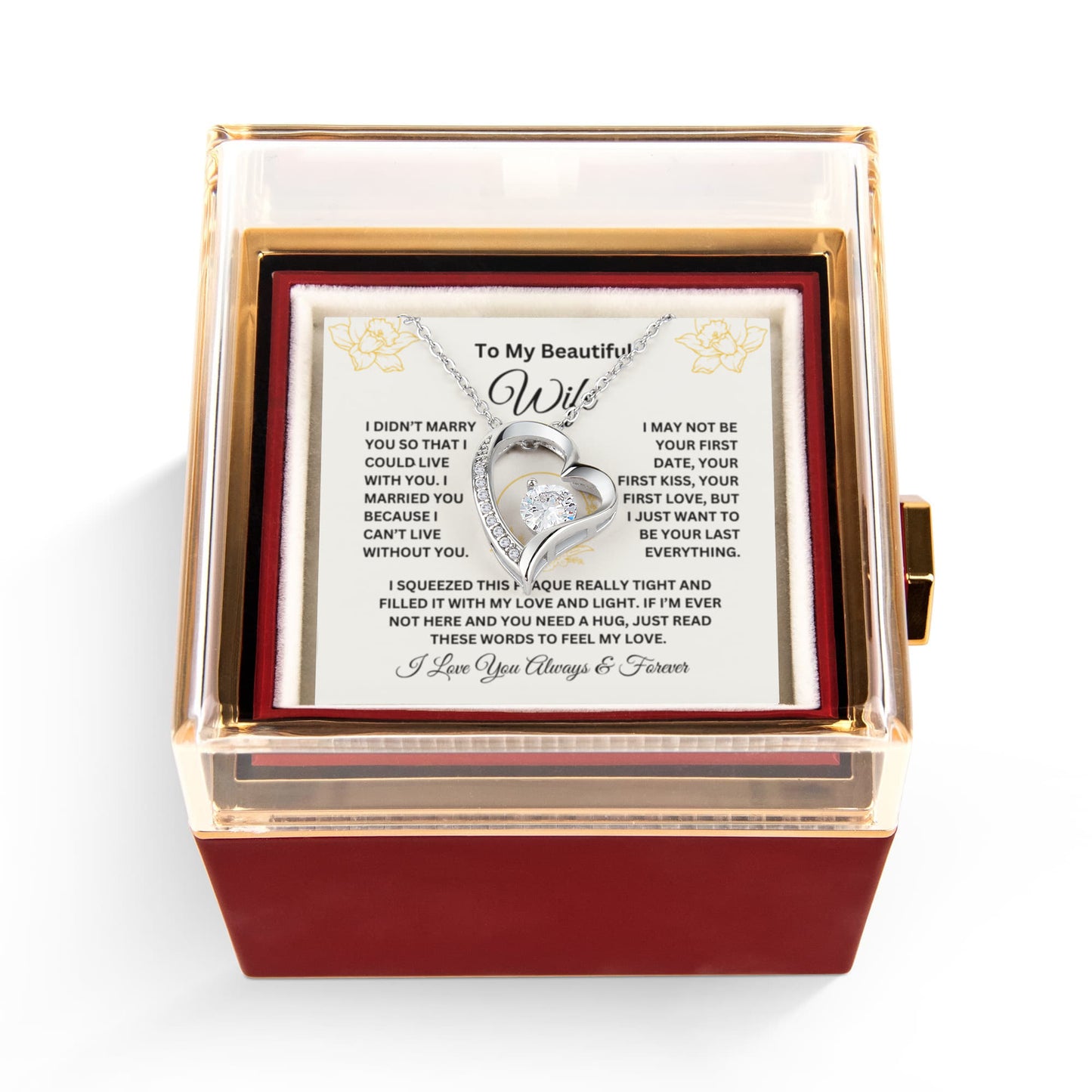 Luxury Rose Gift Box For Wife – Eternal Rose Display, Mother’s Day Gift, Romantic Keepsake Box, Unique Gift for Her, Decorative Rose Case