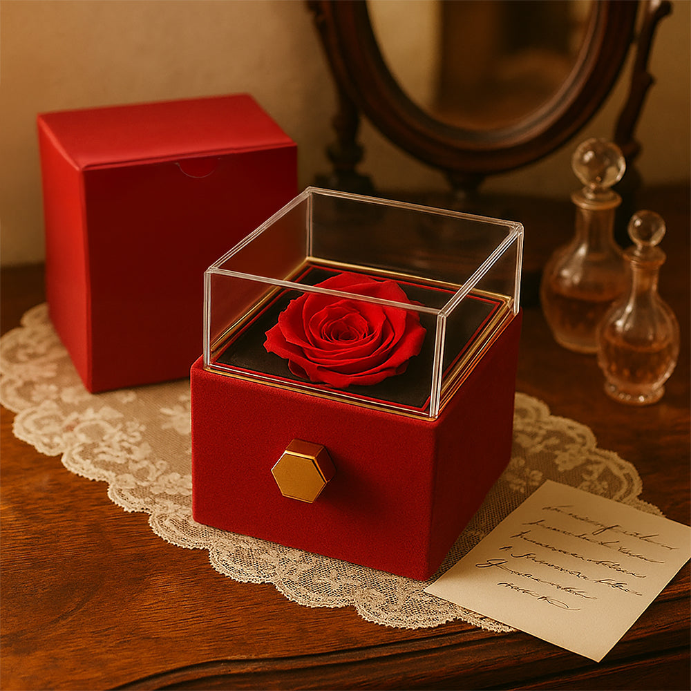 To My Beautiful Wife | Forever Love With Rotating Rose Gift Box | Be Your Last Everything