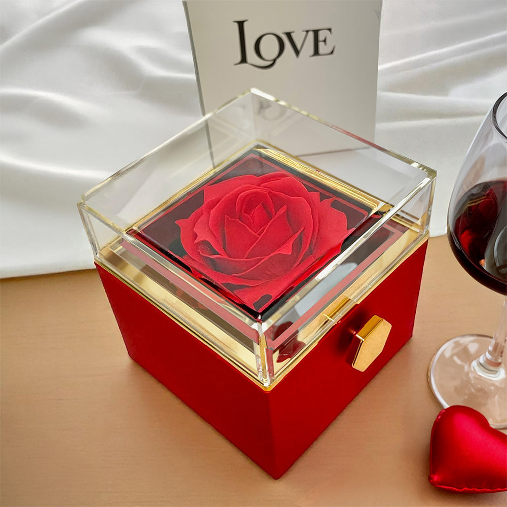 To My Beautiful Wife | Forever Love With Rotating Rose Gift Box | Be Your Last Everything