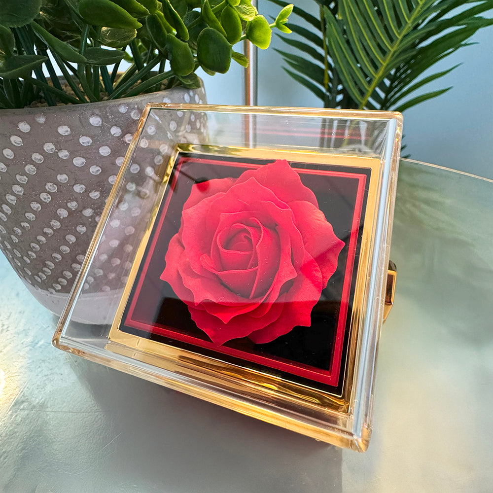 Luxury Rose Gift Box For Wife – Eternal Rose Display, Mother’s Day Gift, Romantic Keepsake Box, Unique Gift for Her, Decorative Rose Case